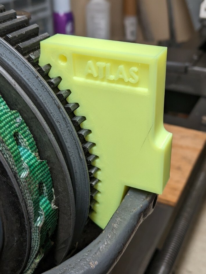 BEST Atlas Craftsman 10″ & 12″ Lathe Spindle Lock Wedge Stop Block — Yellow