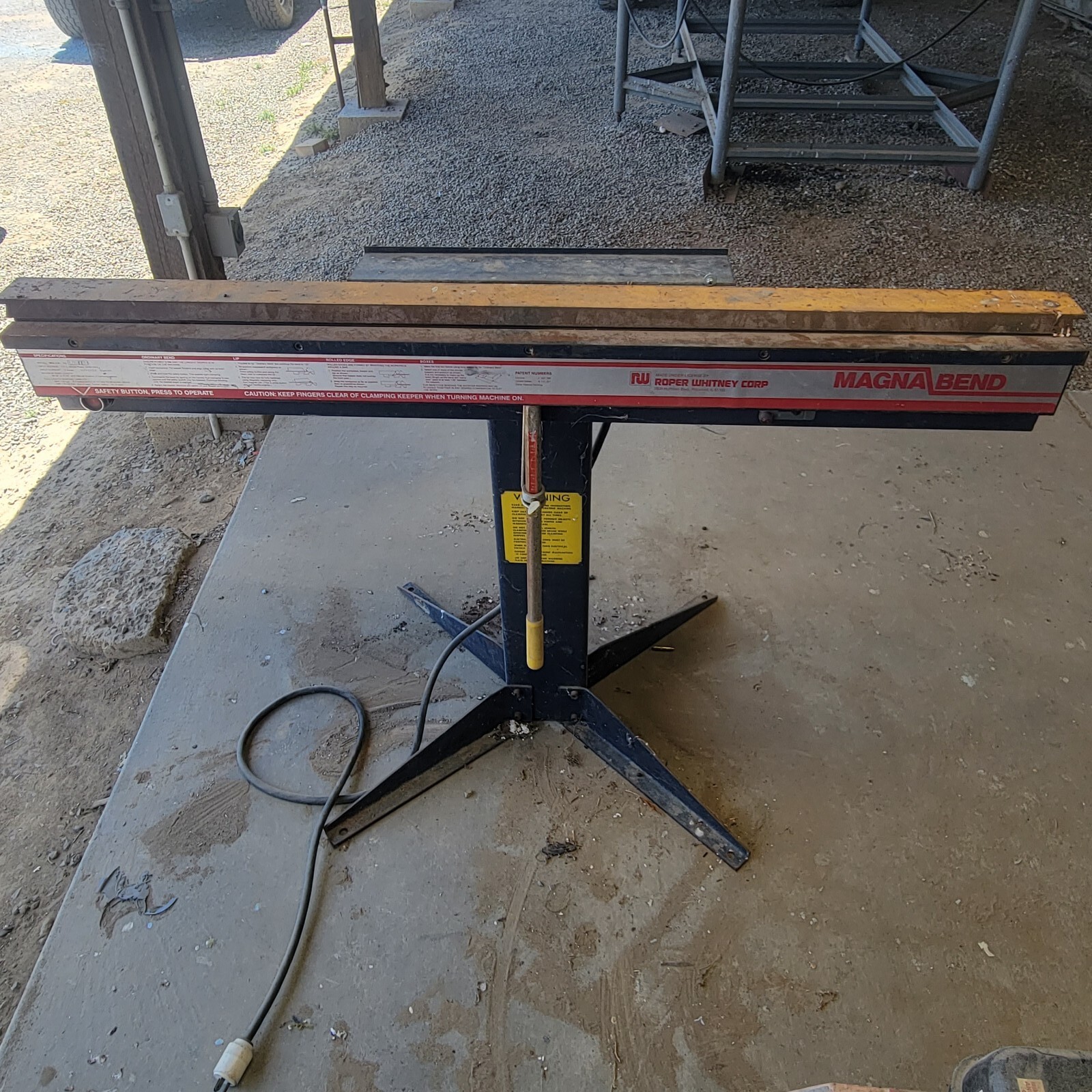 Roper Whitney Magnabend MBB 4181 – Alum. Bender for up to 18ga up to 48″, 115v