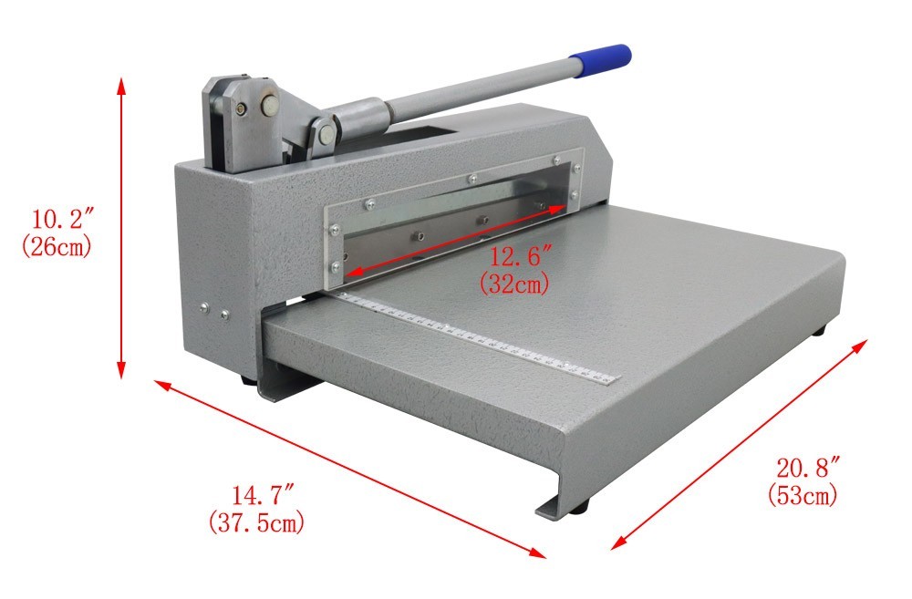 Manual Sheet Metal Cutter 12.6 Inch Feeding Size For Copper Aluminum PCB Plastic