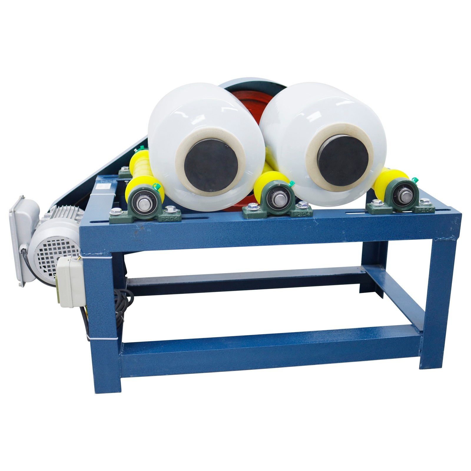 Lab Horizontal Ball Mill 5L*2 Ceramic Jar Glaze Dry / Wet Grinding Machine 220V