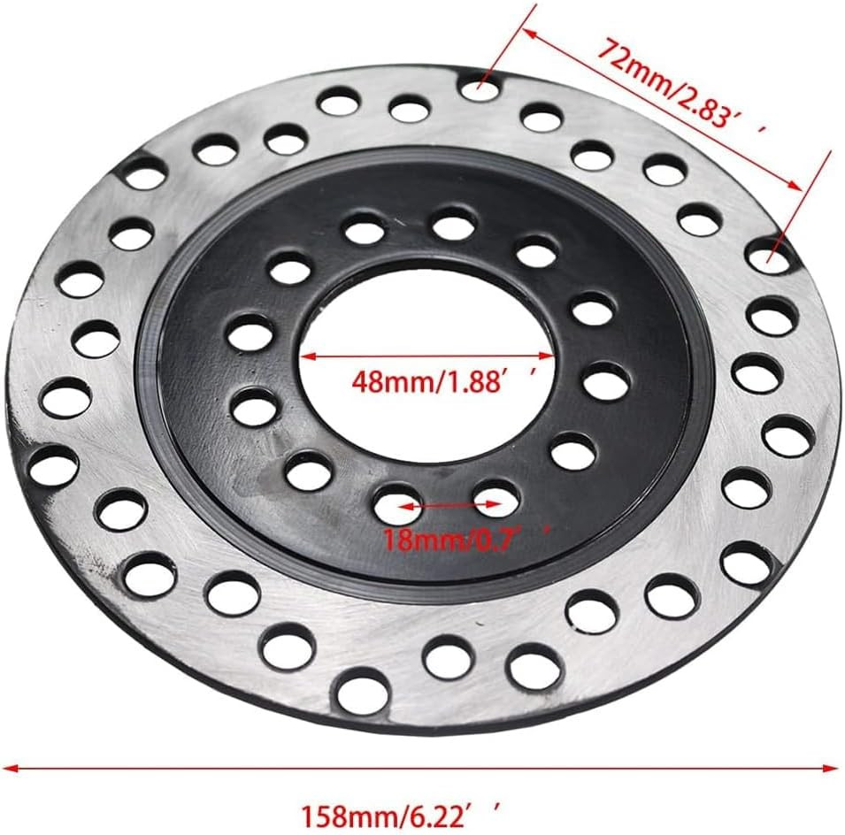 Rear Hydraulic Disc Brake Caliper Cylinder & Brake Pads Brake Disk Rotor Assembl