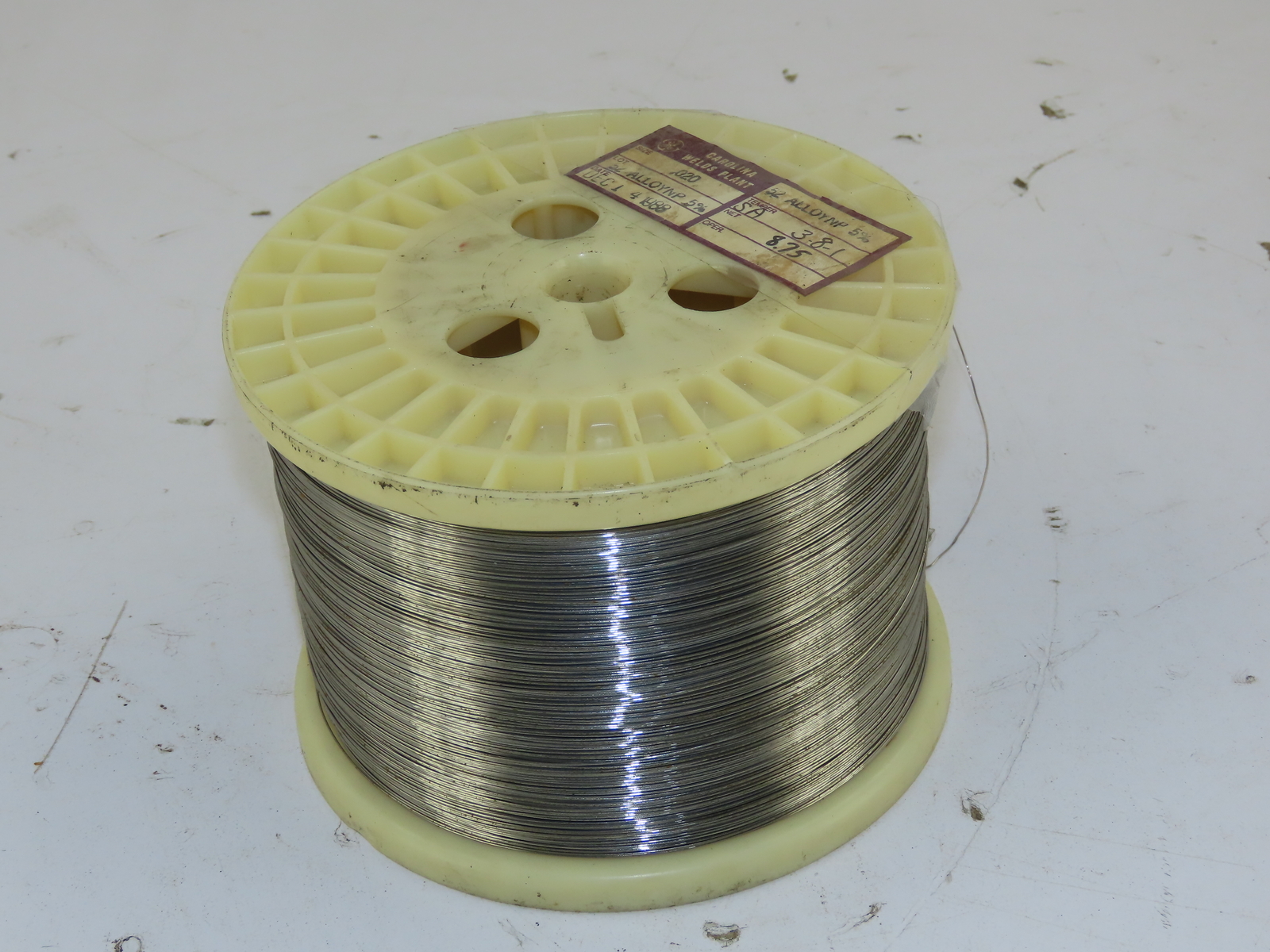 GE General Electric #54ALLOYNP5% SPOOL OF WIRE FOR EDM 0.020″ 8.75 LB
