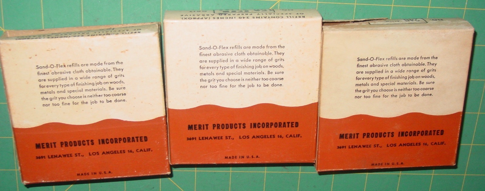Vintage Merit Sand-O-Flex No. 550A Contour Sander Abrasive Refills Mixed Lot USA