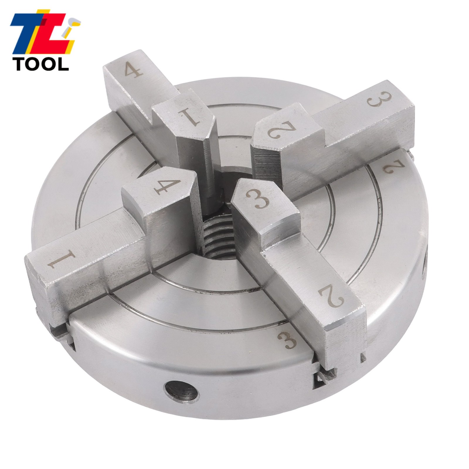 4 Inch High Concentricity 4 Jaw Lathe Chuck Set 1×8 TPI Self Centering