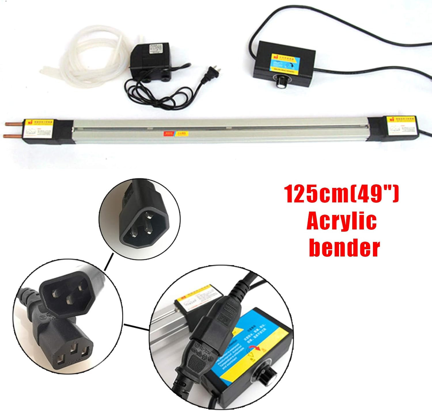 Gdrasuya10 49.2″ 110V Acrylic/PVC Bender, Manual Heater for 1-6mm Sheet