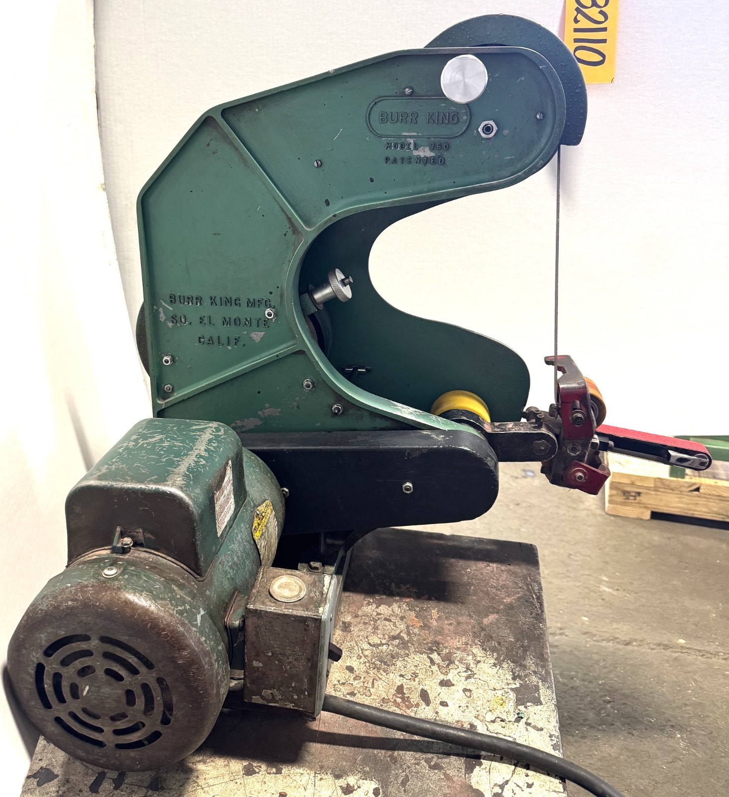 2″ Burr King Belt Grinder No. 760, Internal Grinding Attachment, 1 Phase