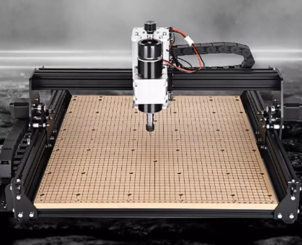MDF Table CNC 4540 Router 500W Engraver Machine+20W/40W Laser+Offline controlle