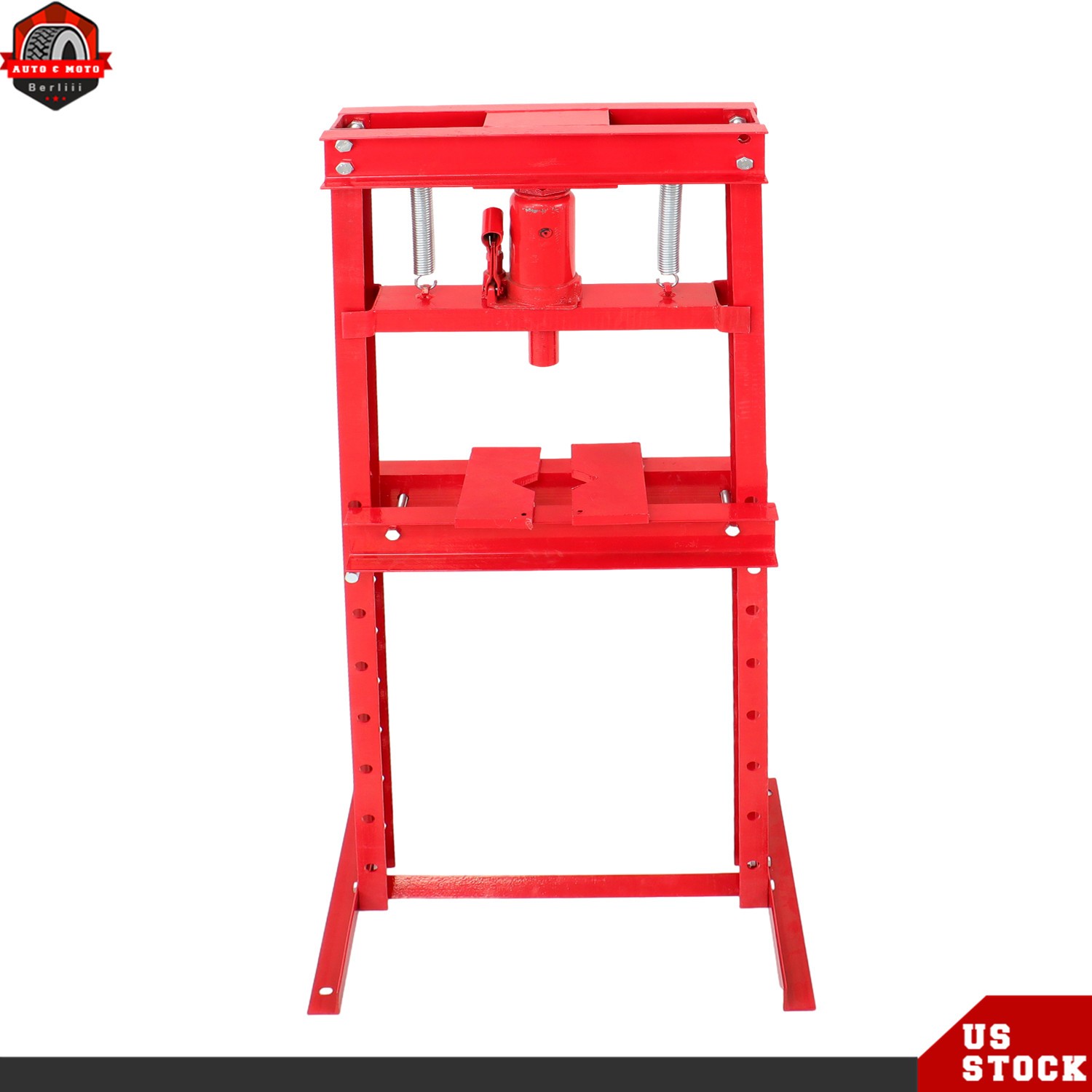12 Ton / 24,000 lb Shop Press Hydraulic Jack Stand Floor H-Frame Press Plates