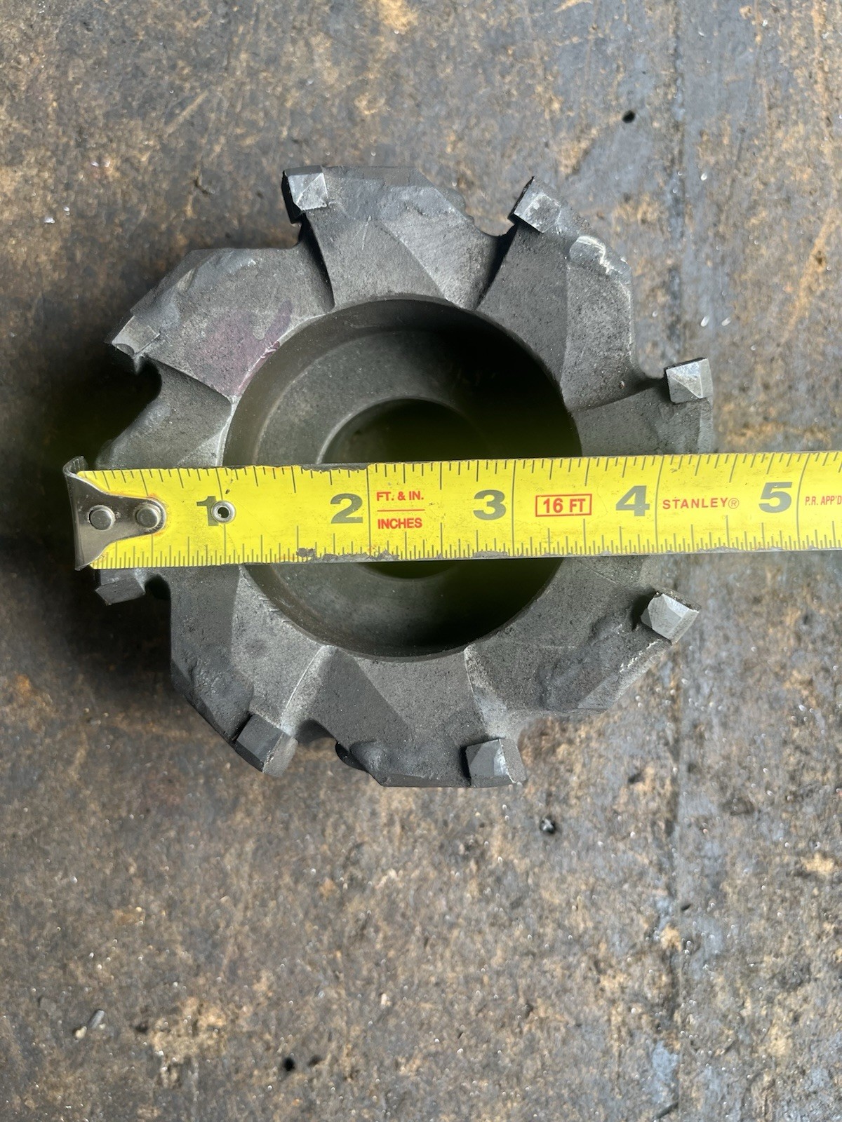 Used Unbranded Face Mill? 1-1/2″ Arbor Hole – 4+ Inches Diameter -READ