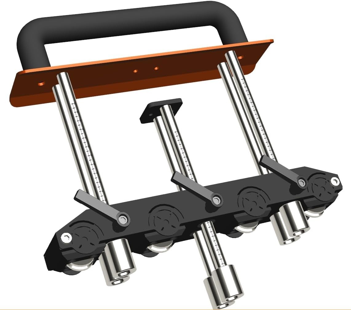 Durable V-Shaped Edge Roller Bender with Accurate Depth Gauge for Metalworking