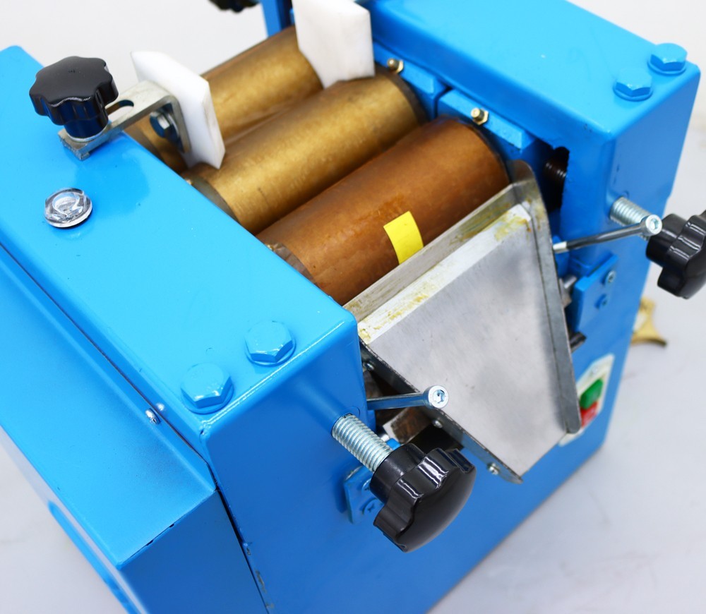 110V Lab Three Roll Mill Grinder with Alloy Steel Roller, lab Grinding Machine