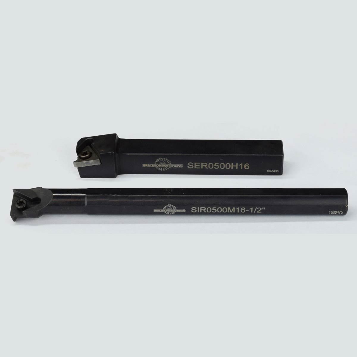 1/2″ THREADING TOOL SET FOR METAL LATHES: 1/2″ INTERNAL/EXTERNAL CARBIDE