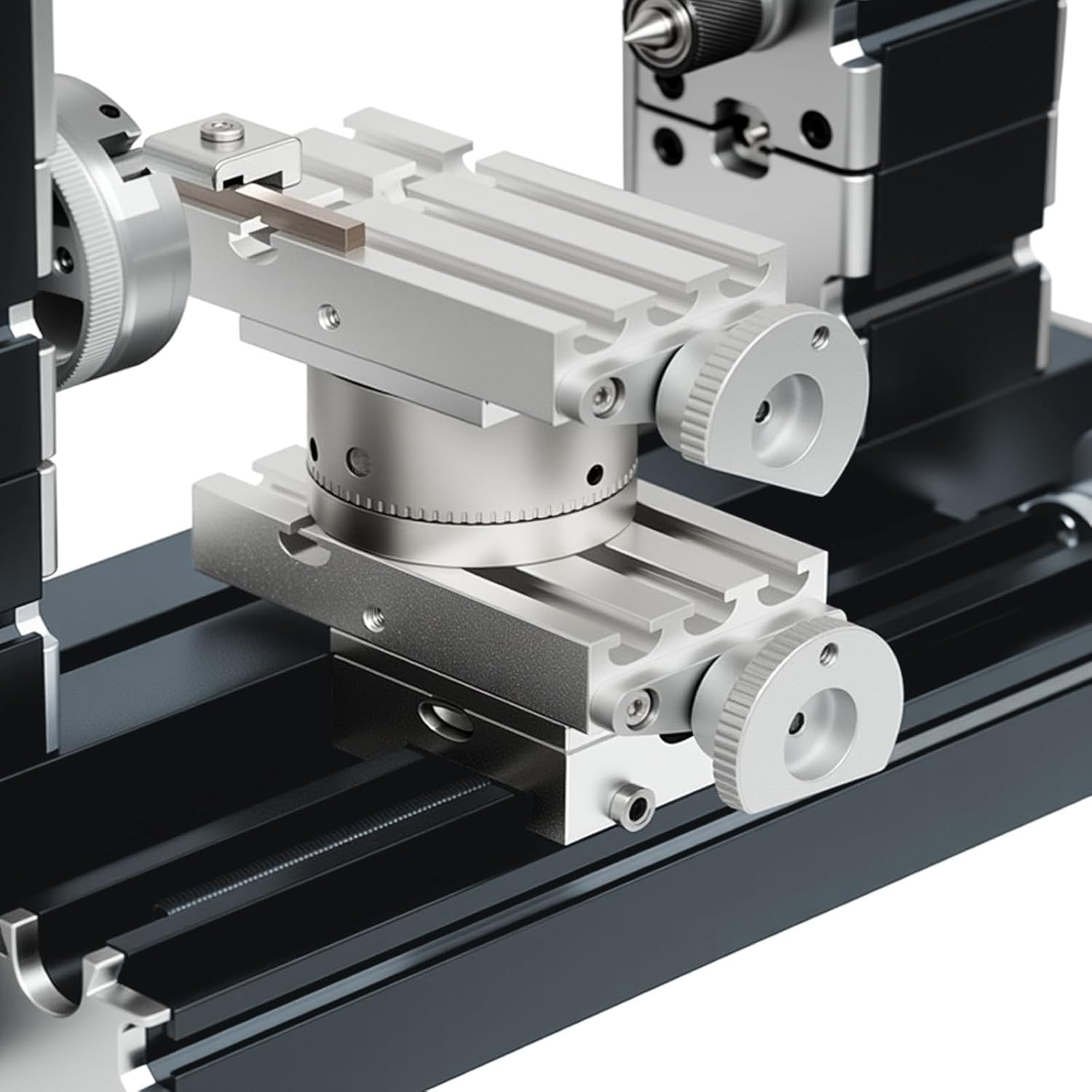 High Power 60W Powerful Mini Metal DIY 4-Axis Rotating Lathe Lathes Machine Tool