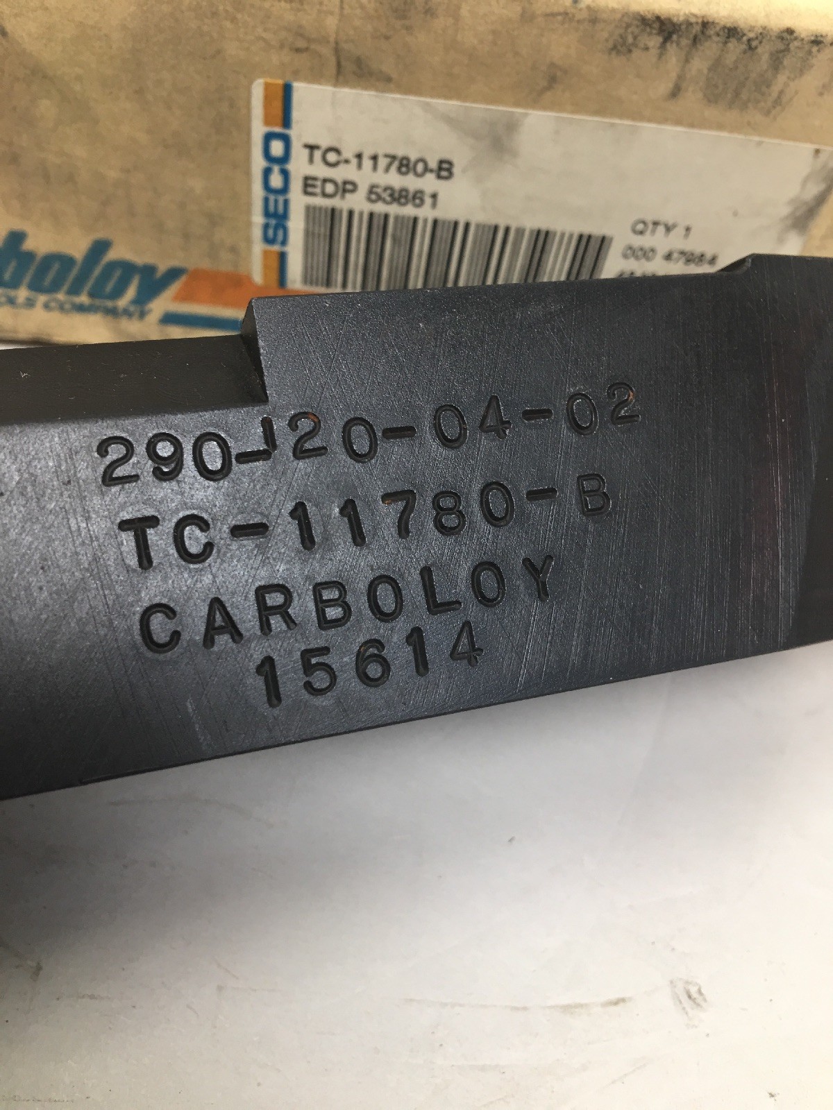 SECO Carboloy Indexable Lathe Toolholder Cutter, TC-11780-B, W/Insert, 1 1/2″