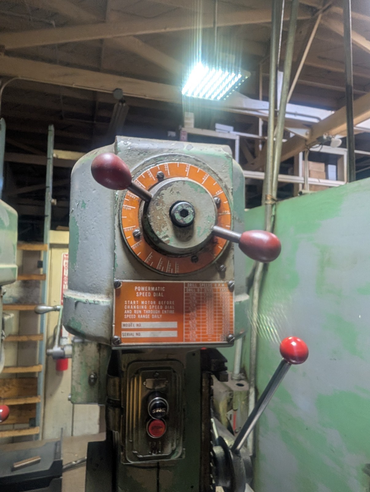 20″ POWERMATIC “1200” THREE-SPINDLE MULTIPLE SPINDLE DRILL PRESS