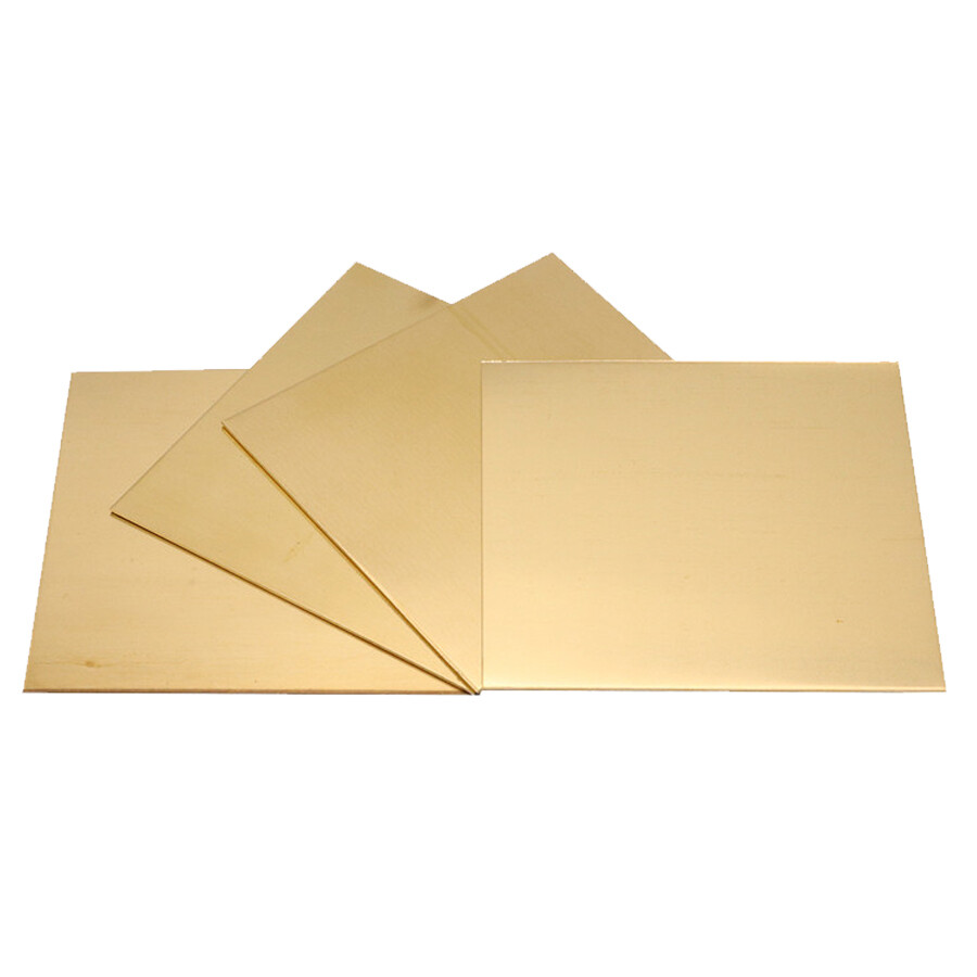 100~300mm CuZn40 H62 Brass Metal Flat Plate Square Sheet Foil Thick 0.5mm – 6mm