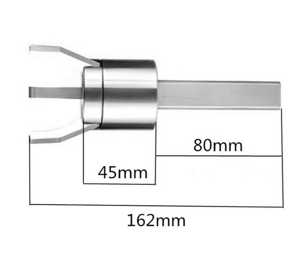 CNC Lathe Bar Puller Automatic Lathe Feeder Claw Square Crank Handle 25*25 Clamp