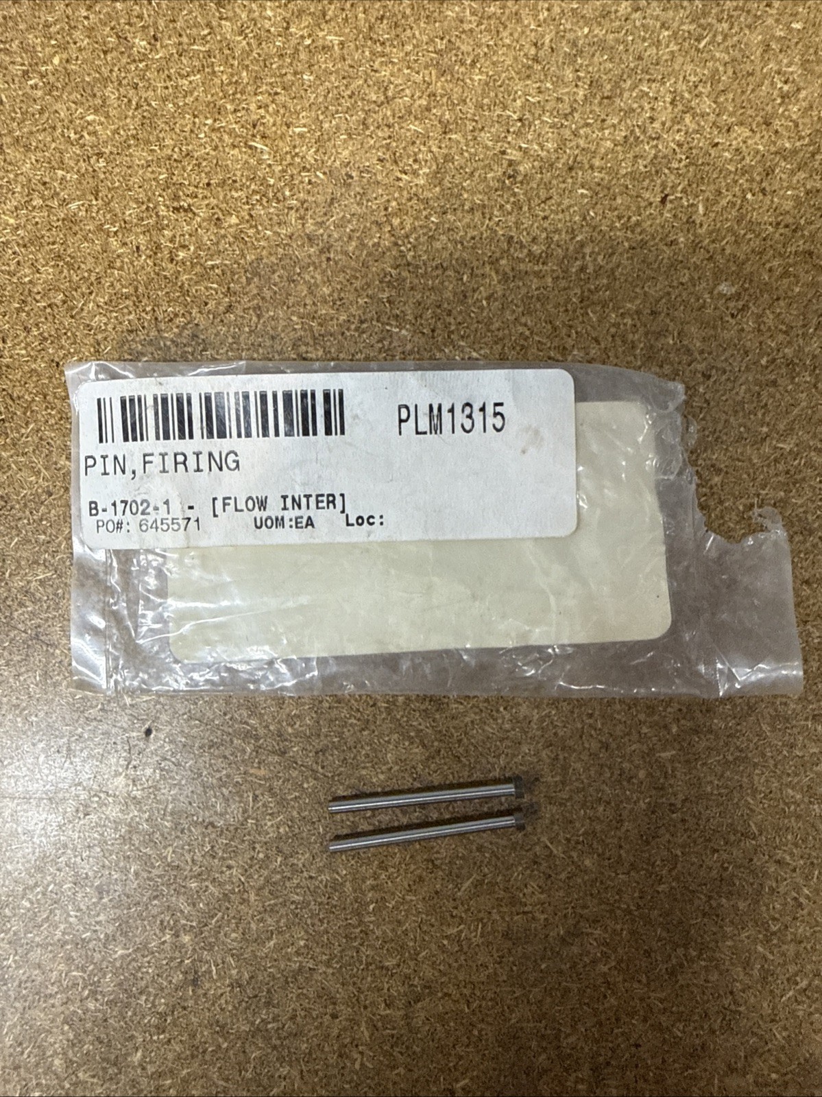 QTY OF 2 FLOW WATERJET B-1702-1 FIRING PIN
