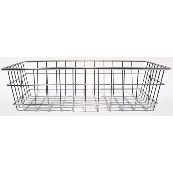 Marlin Steel Wire Products Rectangular Storage Basket, Steel, Silver 00-150A-12