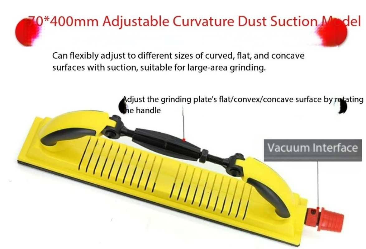 Rectangular Dry-grinding Hand-push Plate Automotive Putty Sanding Tool