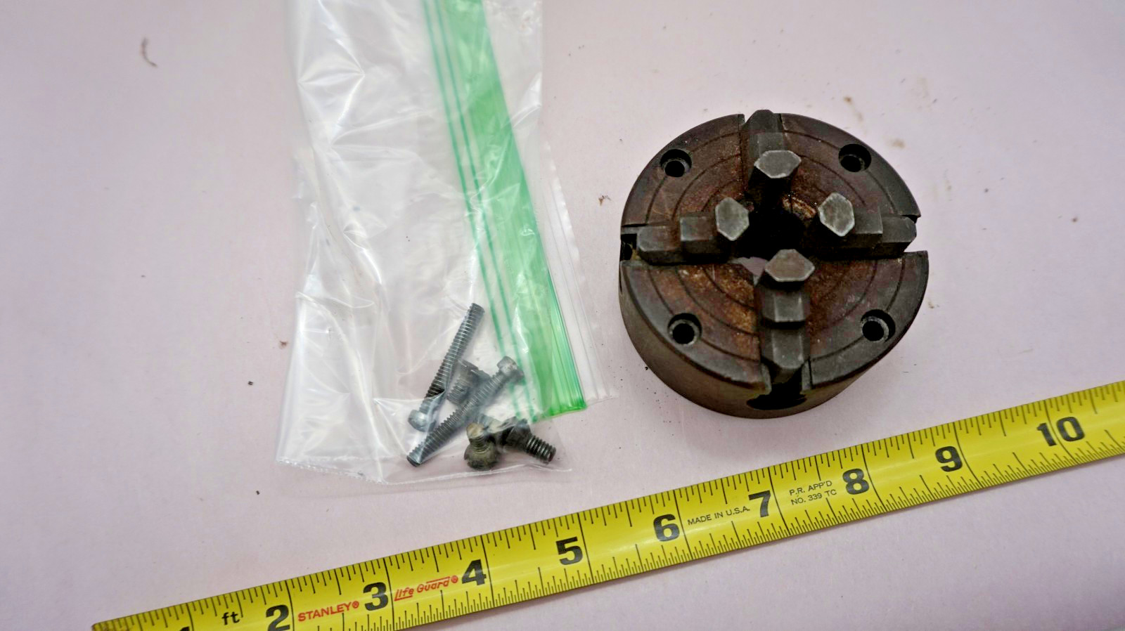 4 jaw 3″ chuck SEARS ROEBUCK 109.21270 METAL LATHE Craftsman free ship USA only