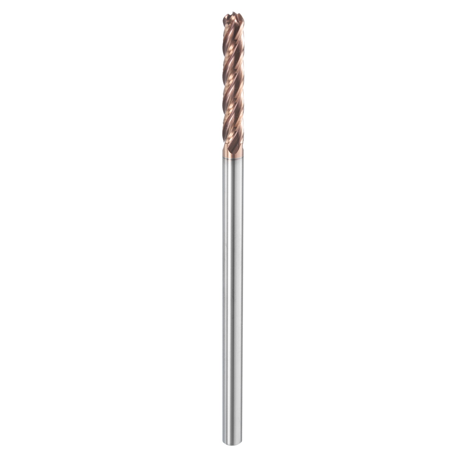 2 Flute Ball Nose End Mill 1-1/8″ Cutting Length Uncoated for Carving Engraving