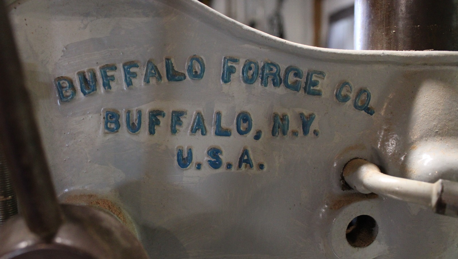 Pre-War INDUSTRIAL Grade BUFFALO FORGE Co. No. 15 Heavy Duty Drill Press w/ Cab