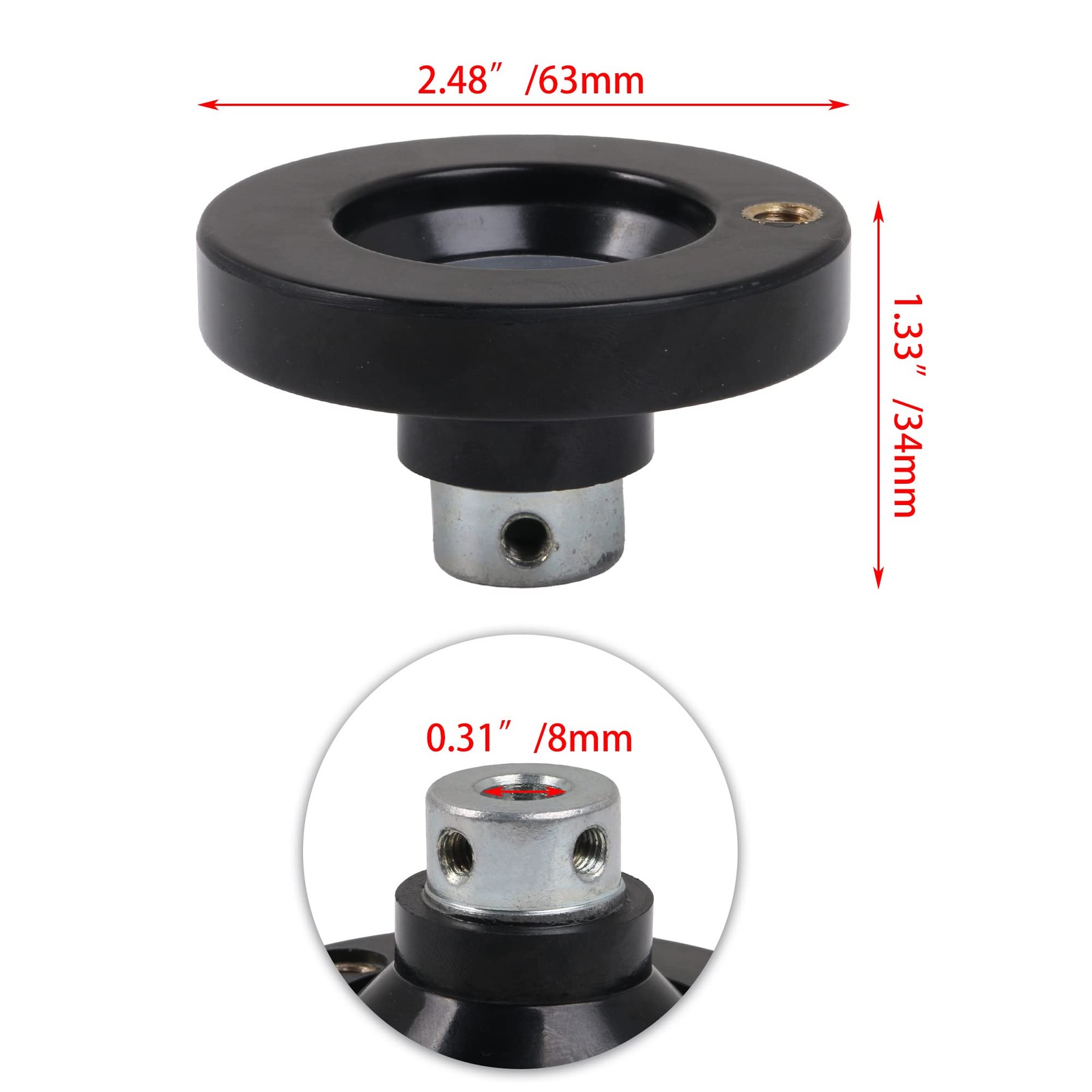 Hand Wheel 63mm Revolving Handle for Lathe Milling Machine Lead Screw Rod