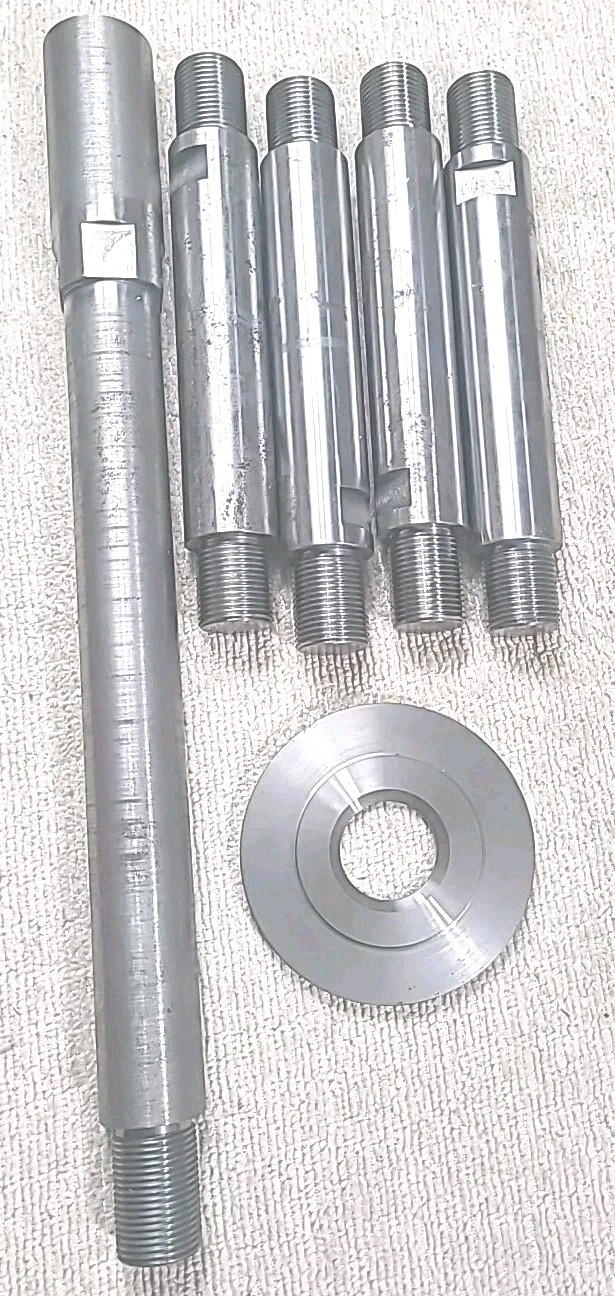 machinist parts from a closed machine shop, Tooling Threaded Extensions 1″ Dia