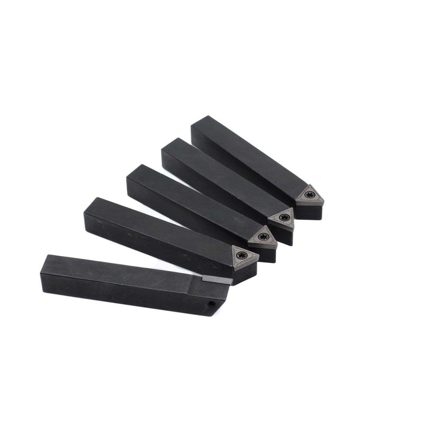 5 PCS 3/8 Inch Mini Indexable Carbide Lathe Turning Tool Holder Inserts Bits