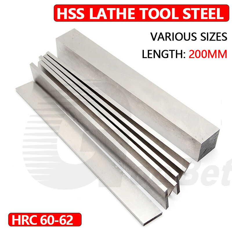HSS Lathe Tool Bit 0.5-80mm Square High-Speed Steel Mill Cutter Blank HRC 60-62