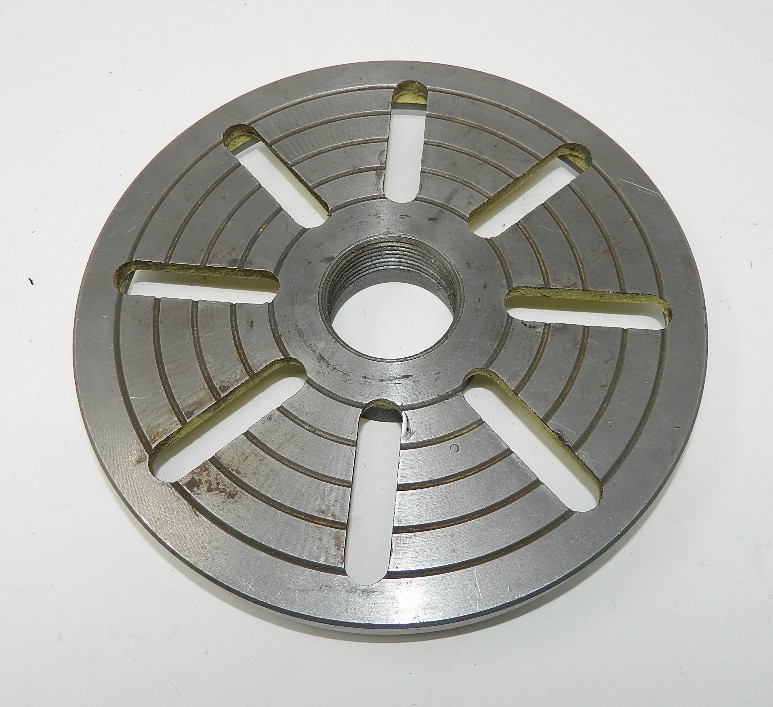 Metal Lathe Face Plate 10″ Diameter 2-1/4″-8 NICE