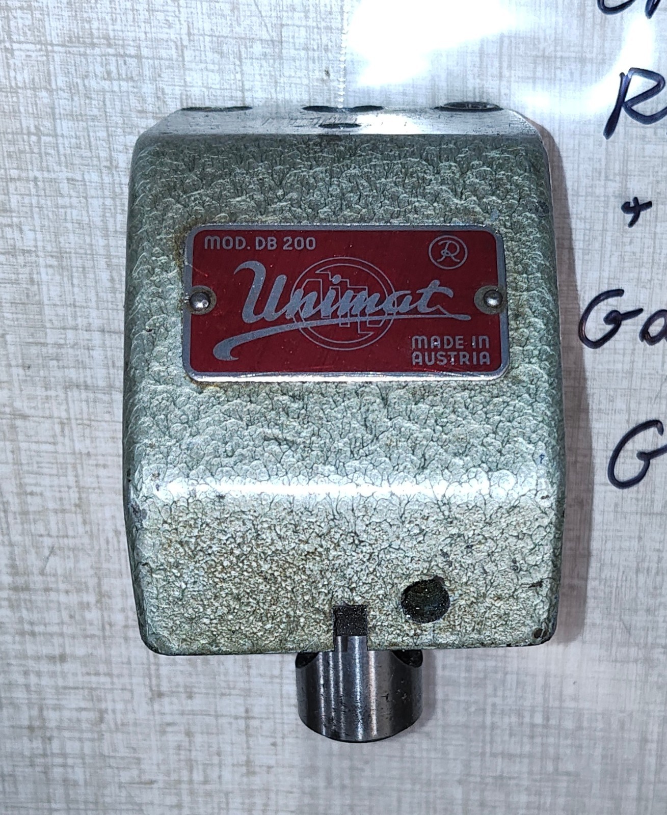 Emco Unimat DB200 Lathe Cast Iron Headstock Casting w/ Red Badge G07Z