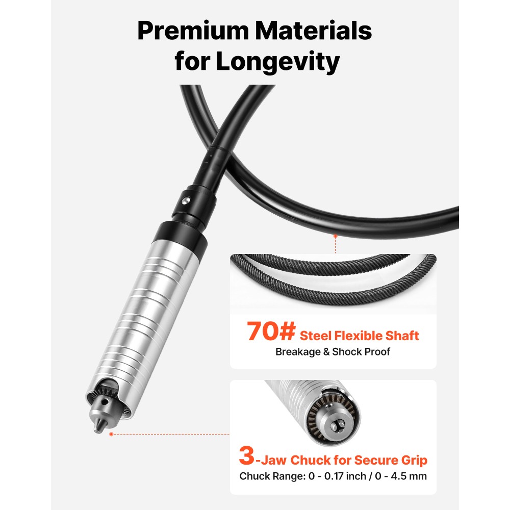 150W 23000RPM Electric Flex Shaft Rotary Tool Foot-Pedal Control Hanging Carver