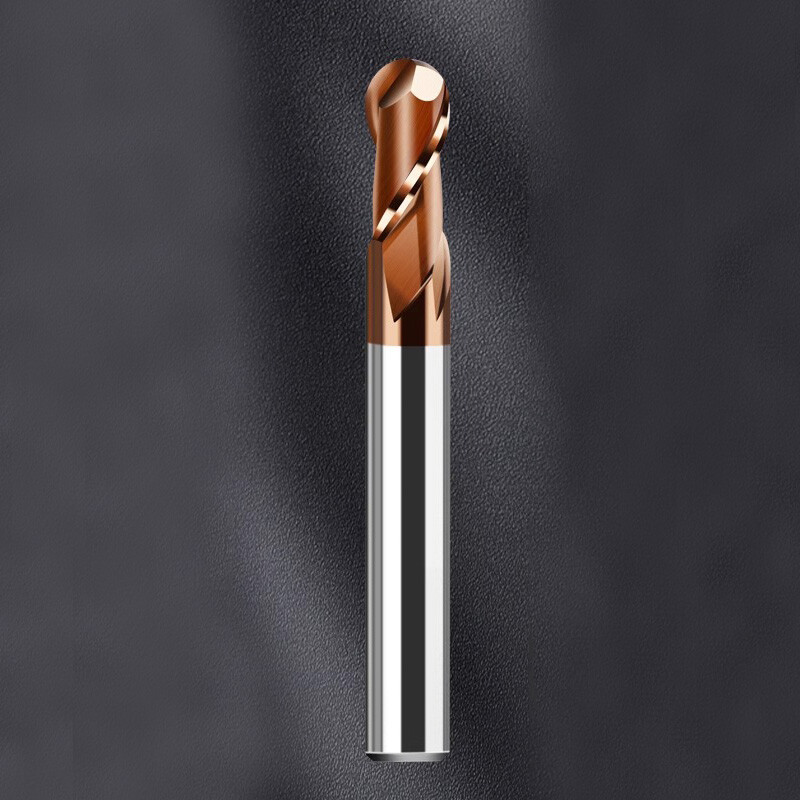 HRC60° CNC Lathe Milling Cutter Ball Nose Drill Bit 2 Flutes Carbide End Mill