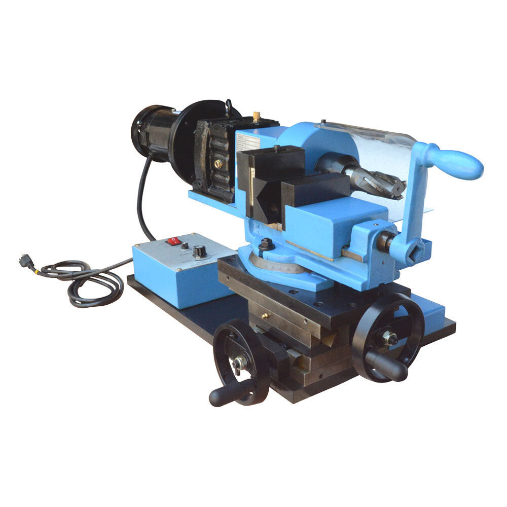 1 HP Electric Tube Pipe Notcher 1/2 to 2″ End Mill V-Block Rotary Vise 0-250 RPM