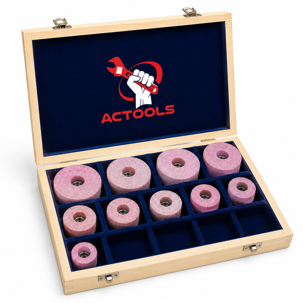 Sioux Valve Seat Pink Grinding Wheels Set 10 Pcs Stone Holder Star Drive 11/16”