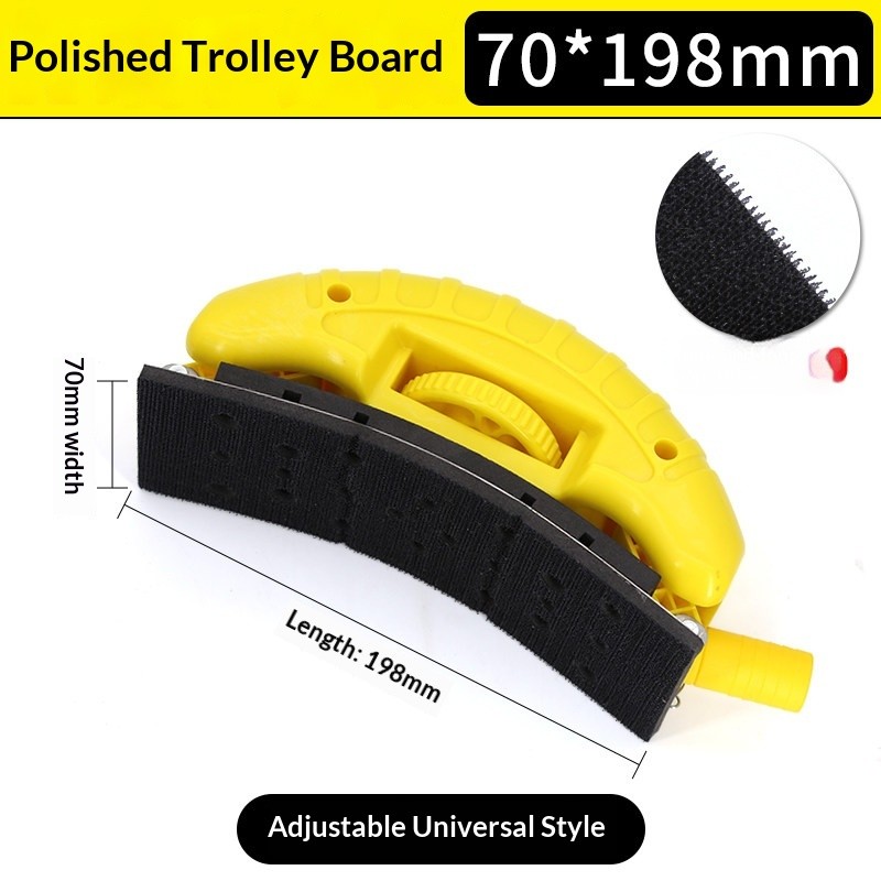 Rectangular Dry-grinding Hand-push Plate Automotive Putty Sanding Tool