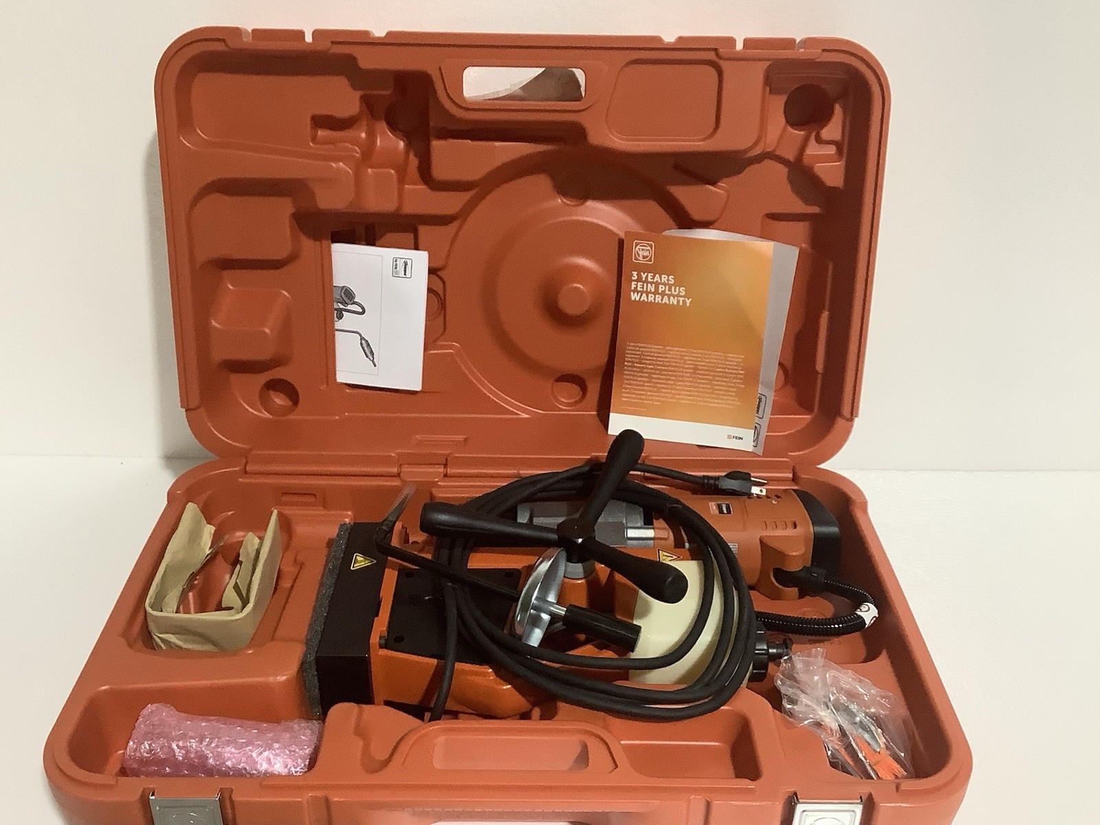 Slugger By Fein Jmu 137-2QW Magnetic Drill Press, 110Vac, 12.0A, 9″ L
