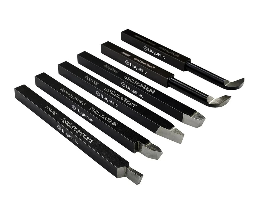 HSS Lathe Form Tool Set – 6 Pcs – 3/8″ Square Shank