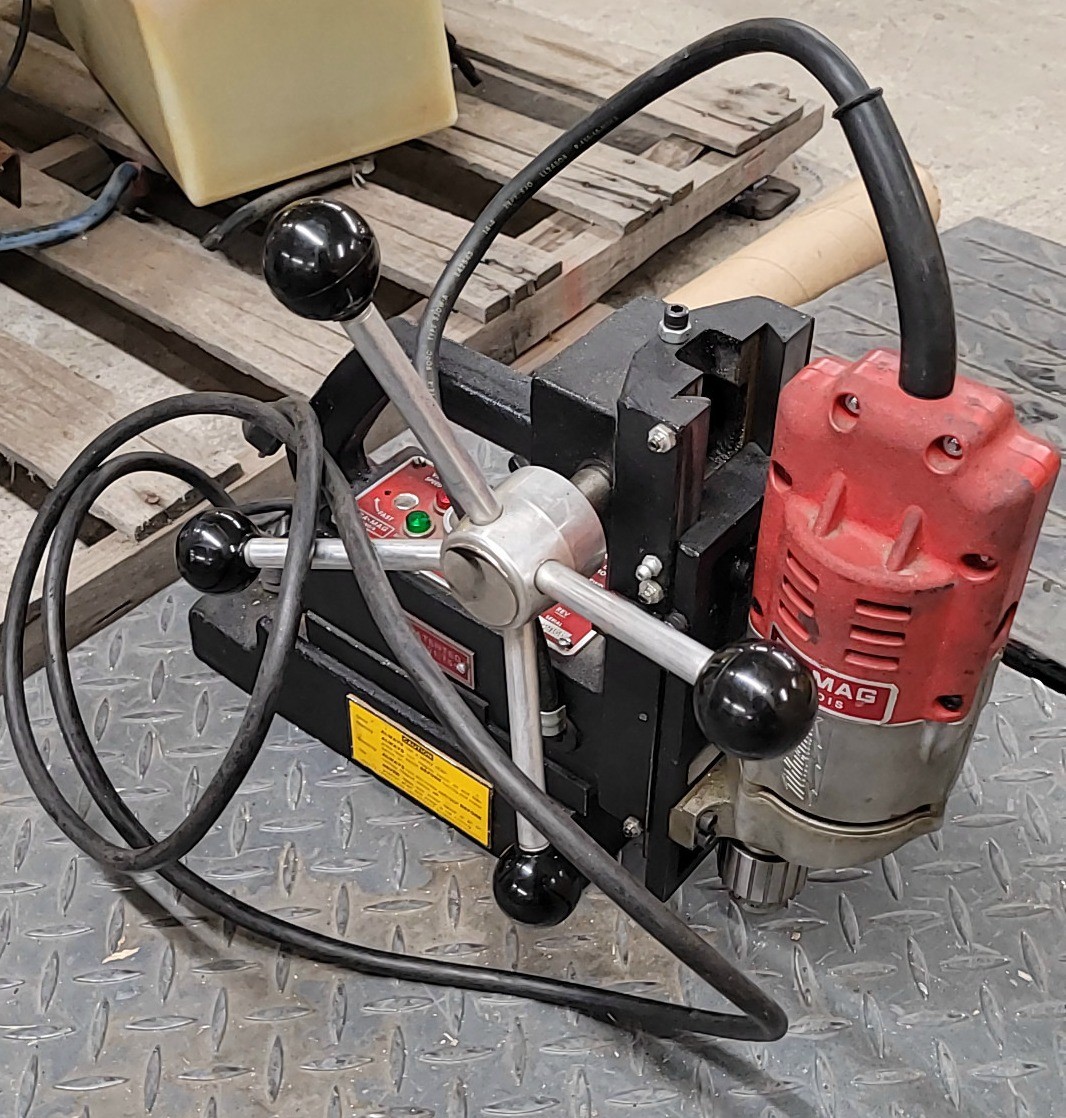 GaMag 1208 Landis Adjustable Magnetic Drill Press Fixed Speed + Reverse Mag Bore