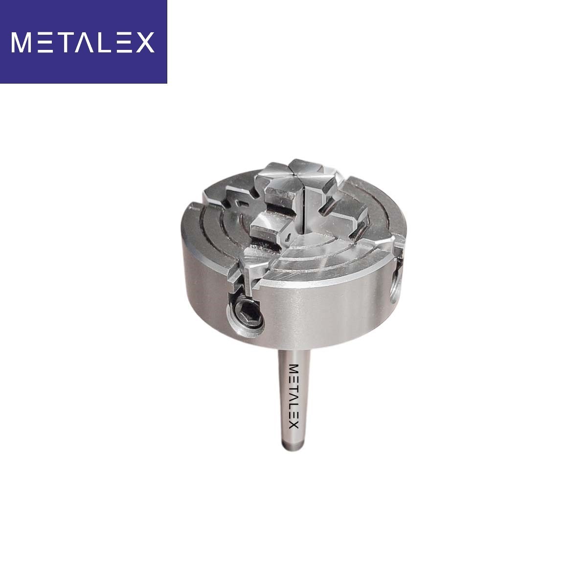 Independent Lathe Chuck 4 Jaw 70mm 2-3/4″ Taper MT1 Adapter Shank Arbor Metal