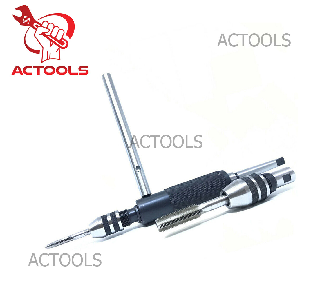 New Lathe Tailstock Tap And Die Holder Set 3MT Shank Threading Tapping Kit 8 Pcs