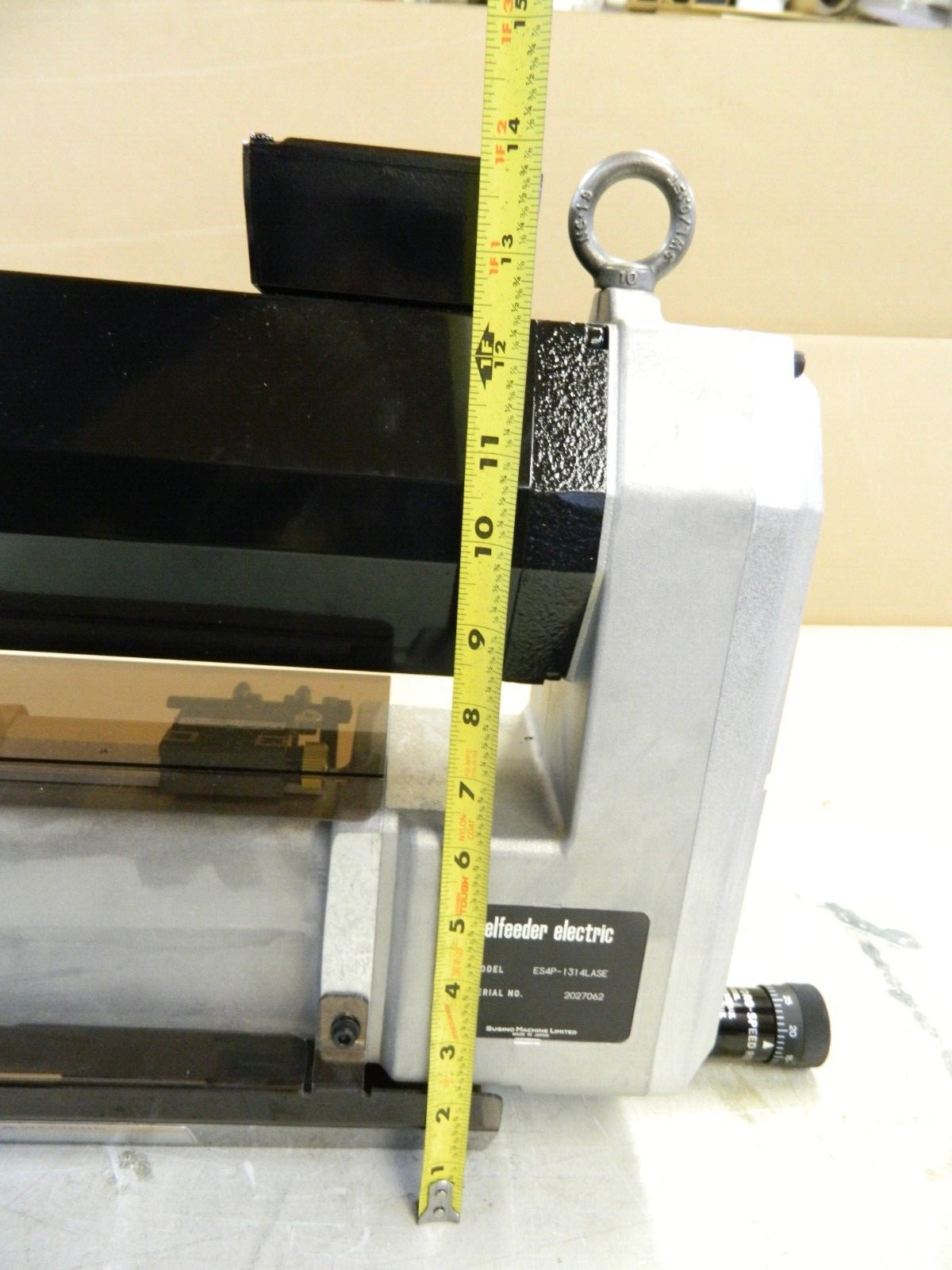 SUGINO SELFEEDER ELECTRIC Model ES4P-1314LASE 1700 RPM 1 HP Stroke 7-7/8″