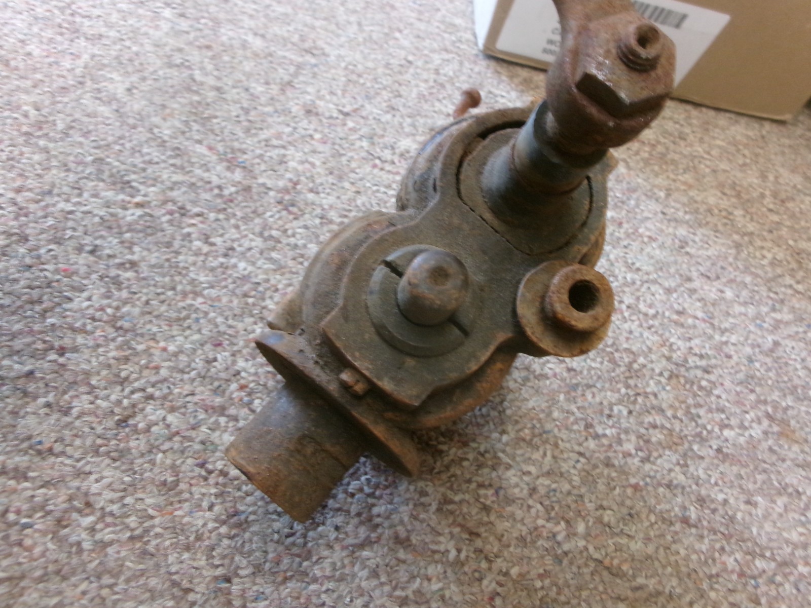 1867 ANTIQUE PECK STOW & WILCOX CO. METAL WORKING TOOL LARGE BURRING HAND CRANK