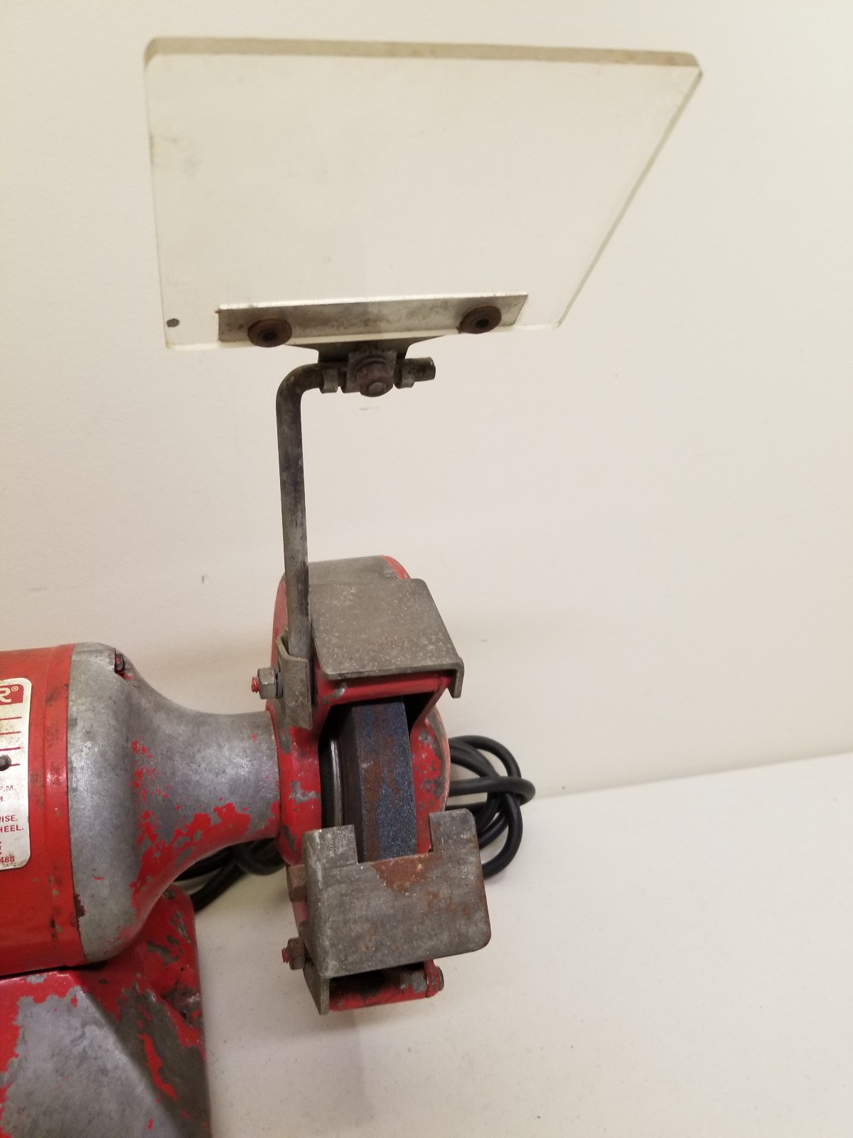 BALDOR 6” GRINDER / BUFFER #612R – 1/3 HP – 3600 RPM – 115 VOLTS – RUNS GREAT!