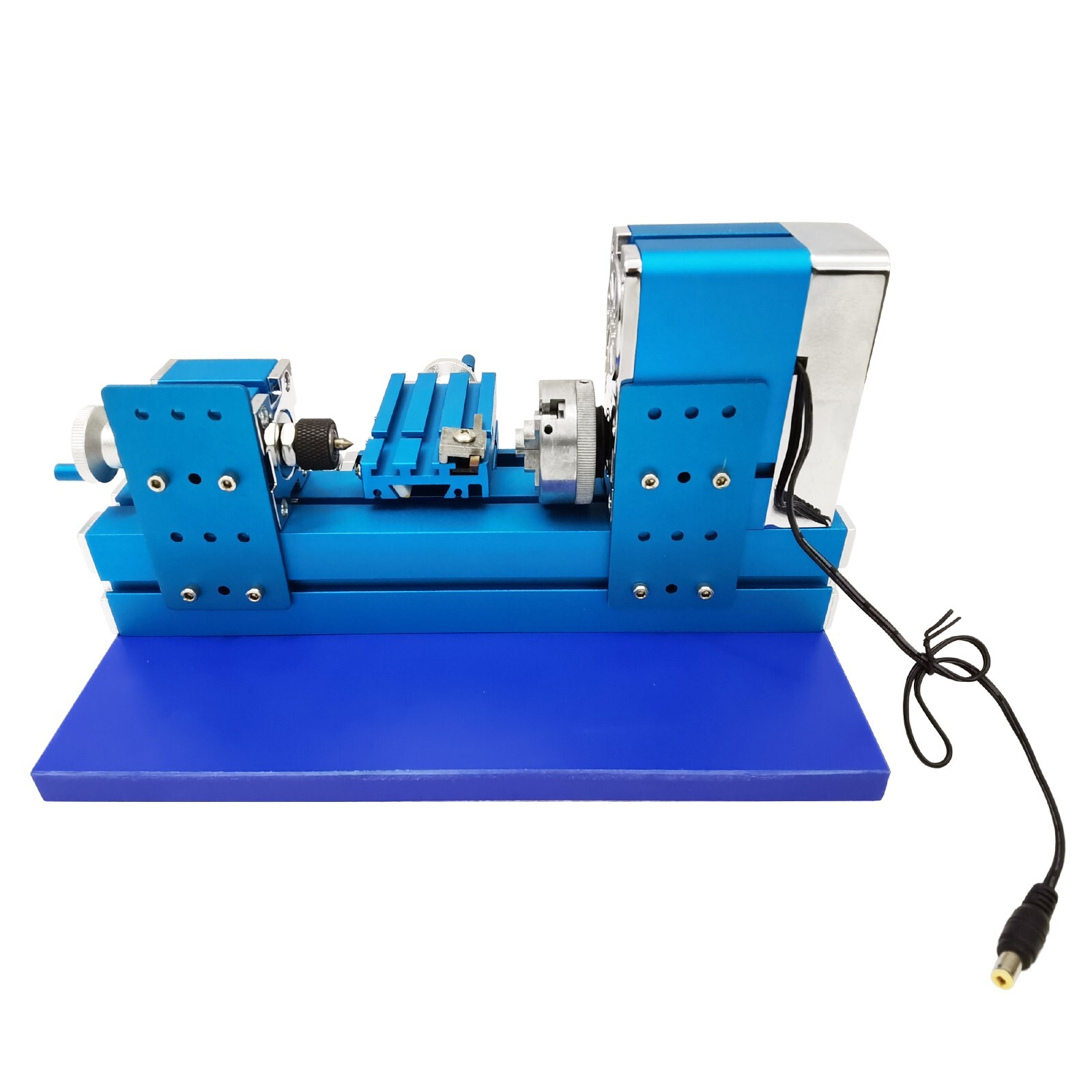 100-240V Mini Metal Lathe Machine for Woodwork,Soft Metals,Plexiglass,Plastic