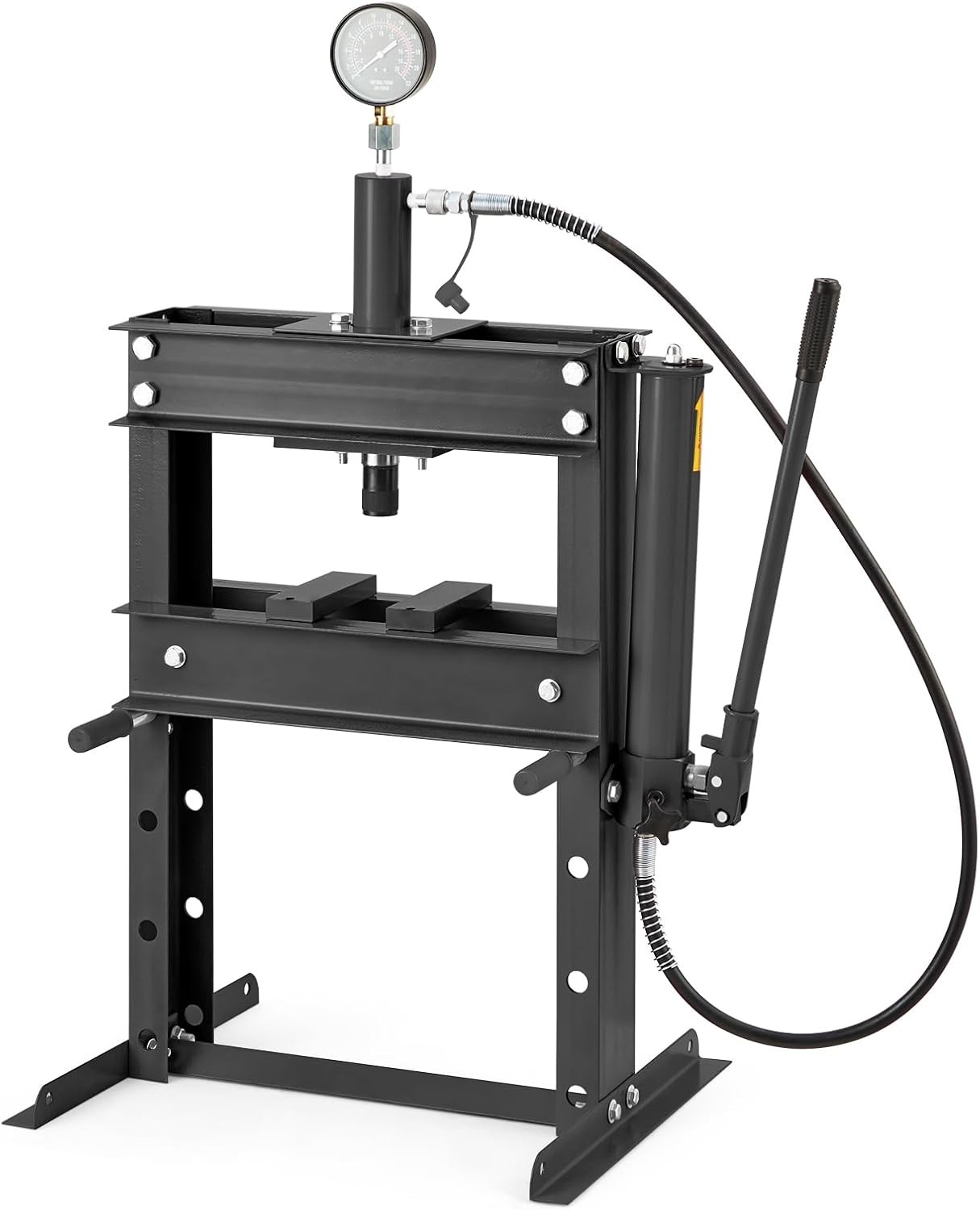 H Frame 10 Ton Shop Press Hydraulic Heavy Duty Steel Benchtop Bending Tool