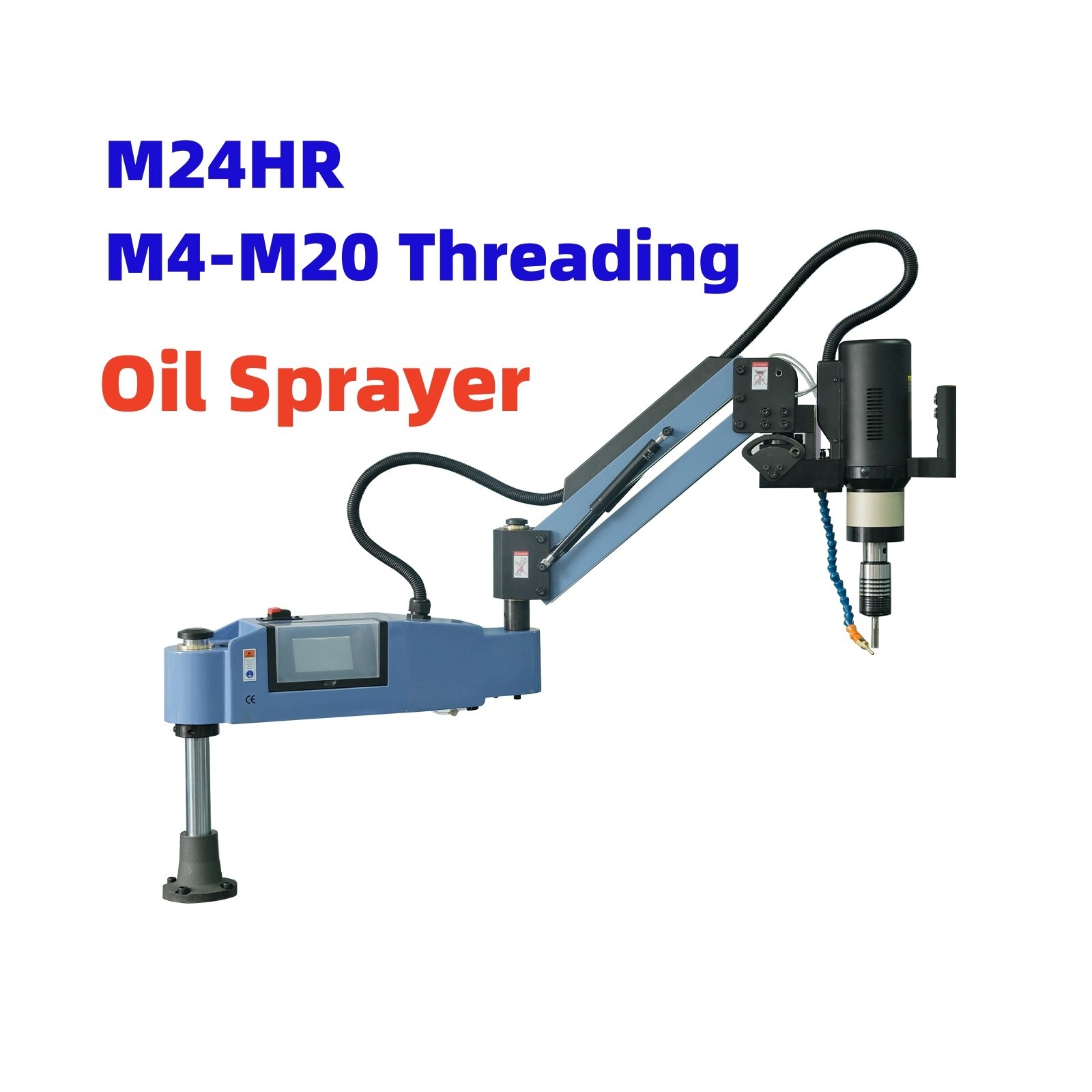 M4-M20 Universal 360° Electric Touch Tapping Machine M24HR With Auto Oil Sprayer