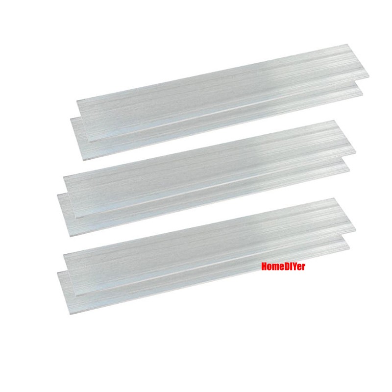Aluminium Flat Bars Strips Metal Plate 100mm Length 6mm –100mm Wide Cut To Size